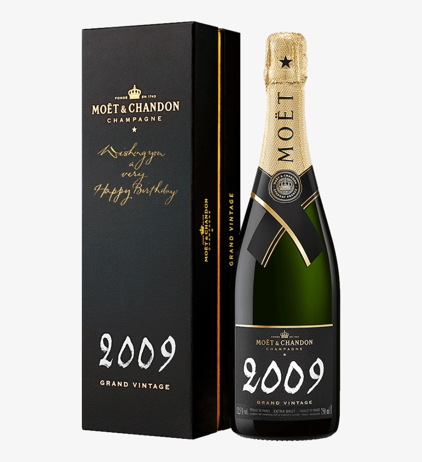 Moët Grand Vintage 2009 Calligraphy Happy Birthday - Moet & Chandon Grand Vintage 2006 Champagne, transparent png