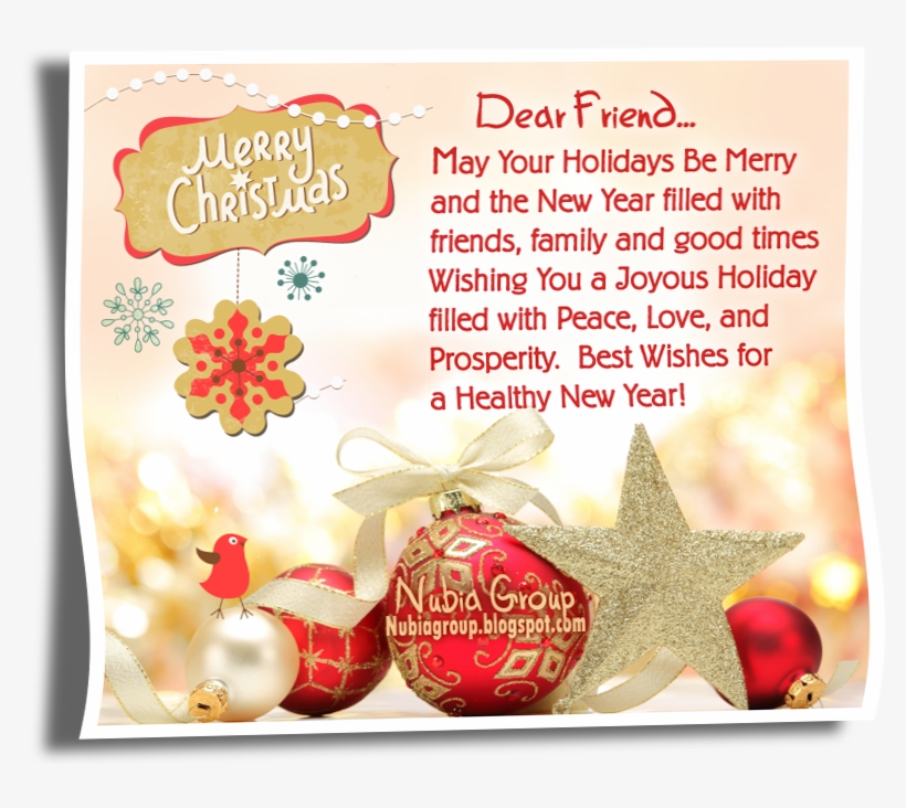 Quotes About Christmas For Friends - Christmas Wishes For Friends, transparent png