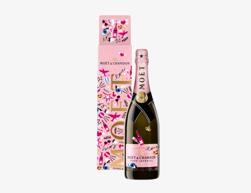 Moet & Chandon Love Rose Imperial Sparkling Wine - Moet Et Chandon, transparent png