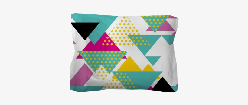 Seamless Geometric Pattern With Magenta, Green, Yellow - Fondos Geometricos 80, transparent png