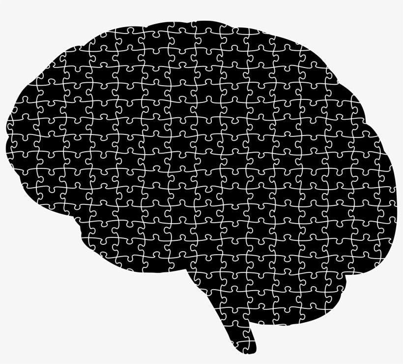 This Free Icons Png Design Of Brain Jigsaw Puzzle Silhouette, transparent png