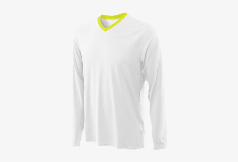 Playera Dry Fit Cuello V Pro Manga Larga Para Niño - Long-sleeved T-shirt, transparent png