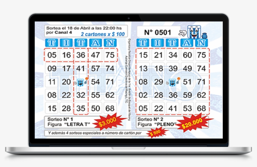 ¿como Es El Cartón O Cartilla De Juego - Display Device, transparent png