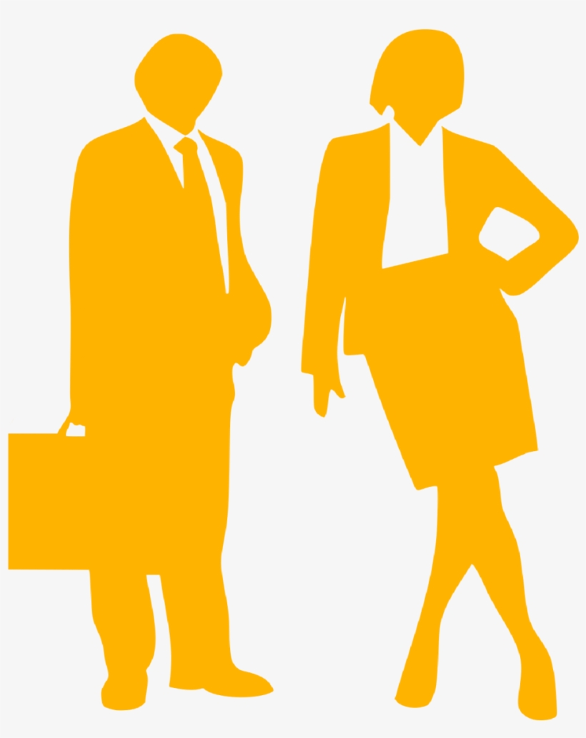 Click For - Jobvacancies - Businessman And Woman Silhouette, transparent png