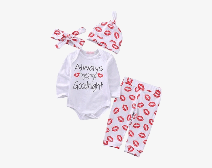 Petite Bello Clothing Set 0-6 Months Always Kiss Me - Kiss Me 4 Piece Set, transparent png