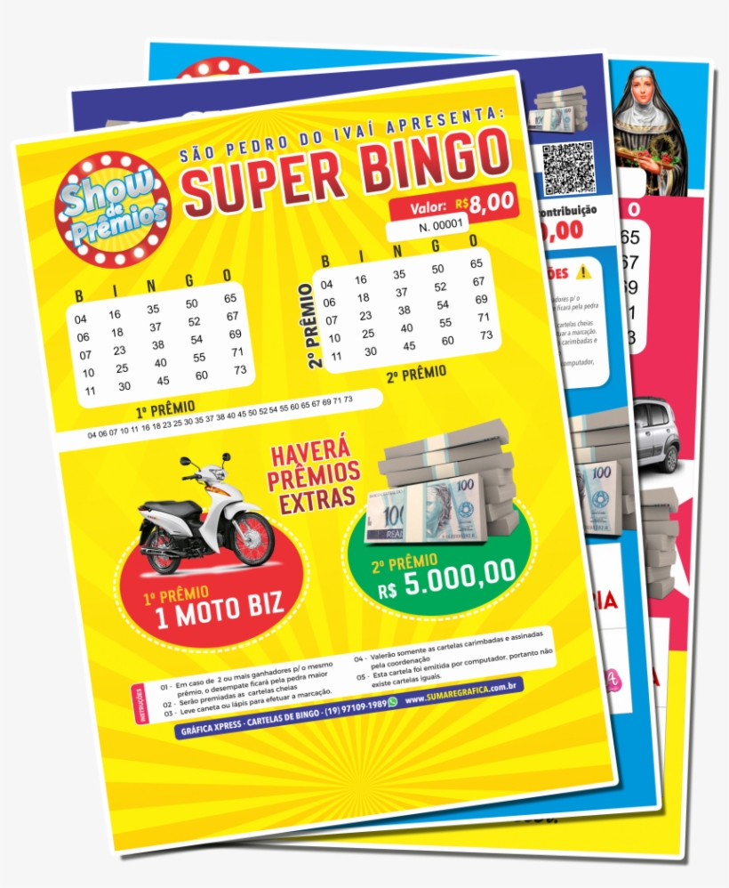 Cartelas De Bingo Personalizadas - Flyer, transparent png