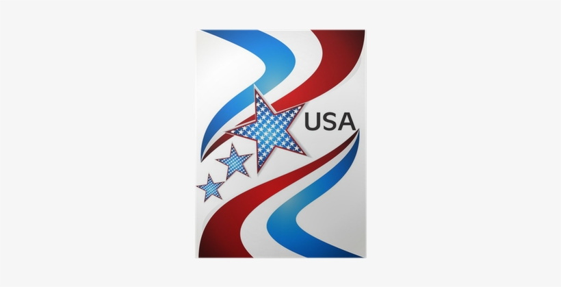 American Flag, Vector Background For Independence Day - Independence Day, transparent png