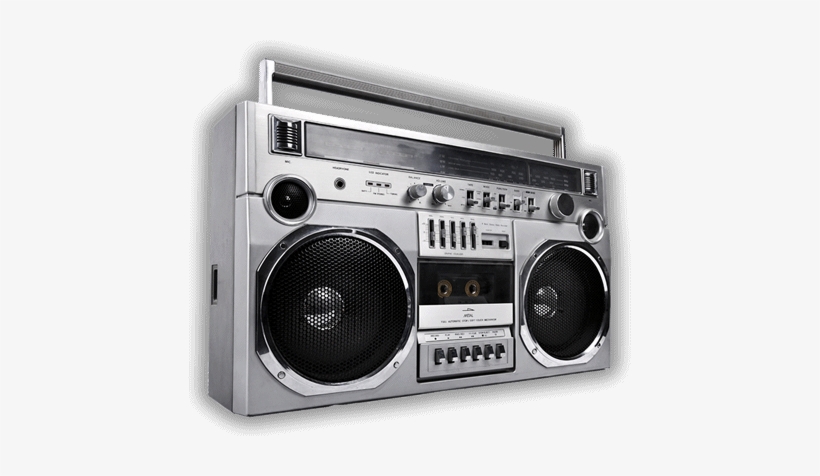 Boomboxes Become Status Symbols, Carried On The Shoulder - Radio 1980 Png, transparent png
