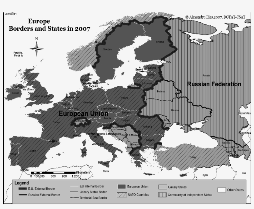 The Dynamics Of The Borders And Territorial-political - Europe Map Background, transparent png