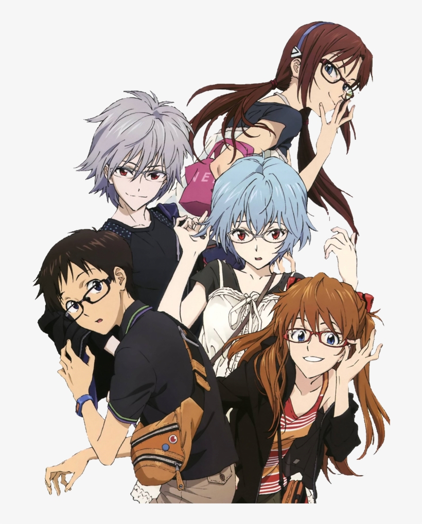 Neon Genesis Evangelion Glasses, transparent png