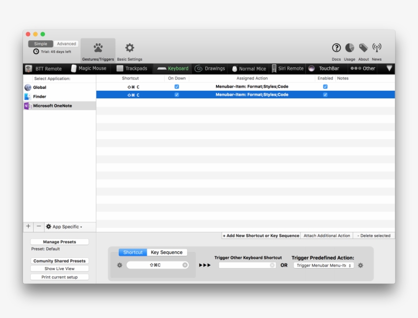 Screen Shot 2018 07 31 At - Better Touch Tool Middle Click Button, transparent png