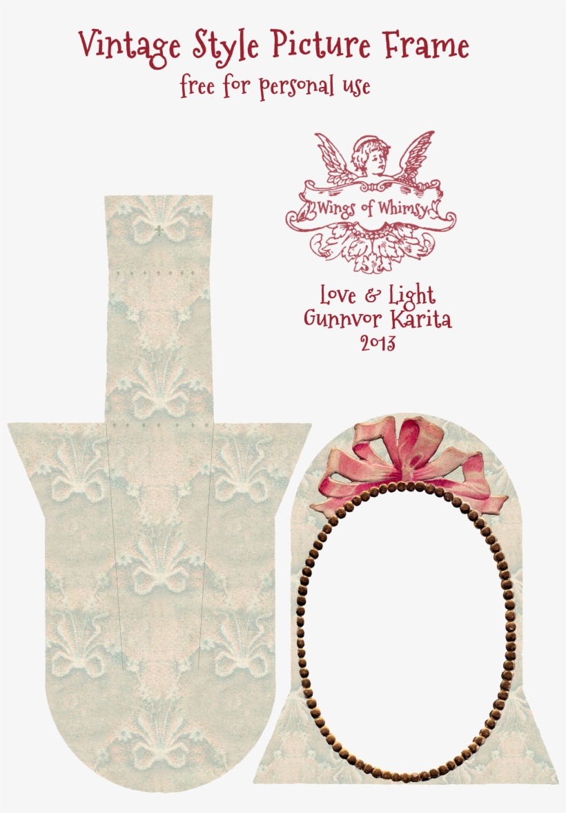 And Finally, Just The Pretty Pink Ribbon Frame As A - Frame Vintage, transparent png