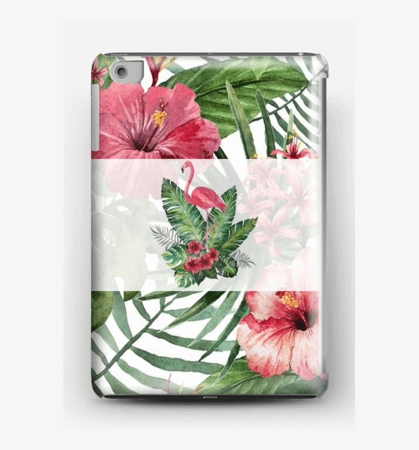 Flores Rosas Y Flamencos Funda Ipad Mini - Beautiful Tropical Pink Hibiscus Flowers Floral Beautiful, transparent png