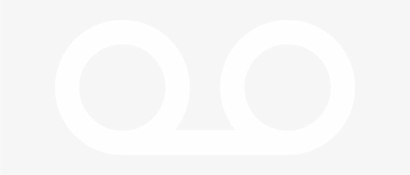 Unique And Creative Icon Design - Voicemail Icon White, transparent png