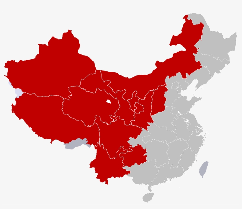 How The Us Population Fits In Western China - Entire Population Of China, transparent png