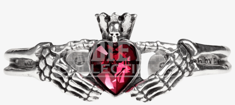 Alchemy Gothic A114 Claddagh By Night Bracelet, transparent png