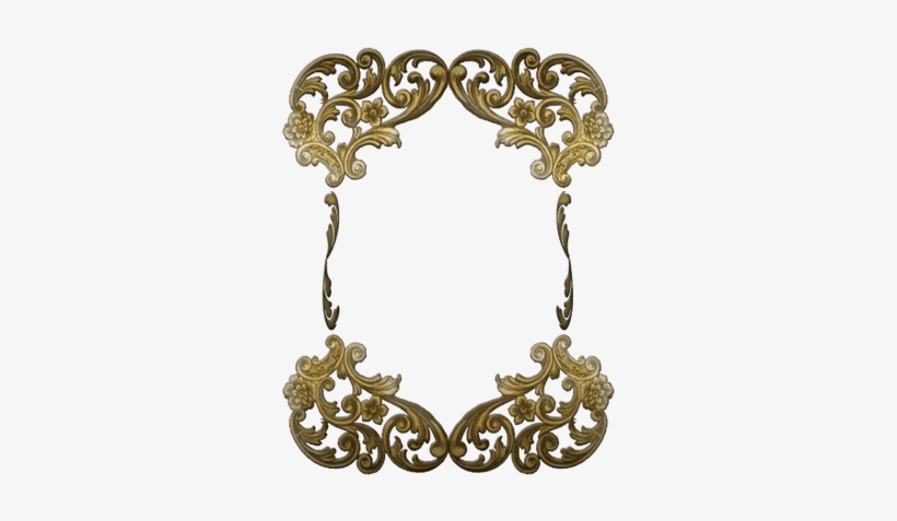 Victorian Golden Ornate Frame - Gold Victorian Frame Png, transparent png
