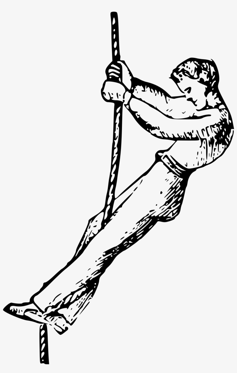 This Free Icons Png Design Of Man Climbing A Rope 2, transparent png