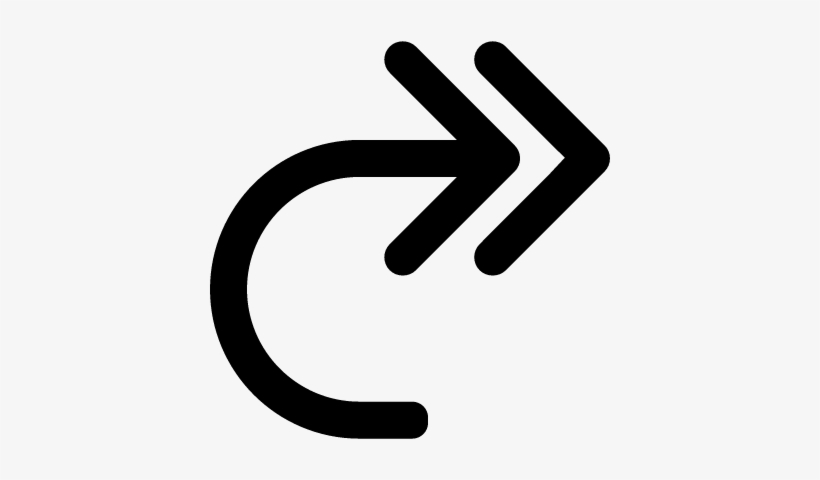 Double Curve Arrow To The Right Vector Seta Dupla Em Curva 400x400 Png Download Pngkit