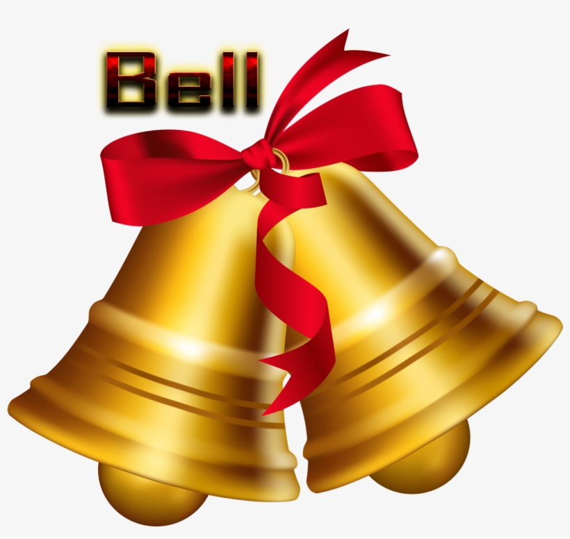 Bell Png Hd - Happy Christmas Bell Png, transparent png
