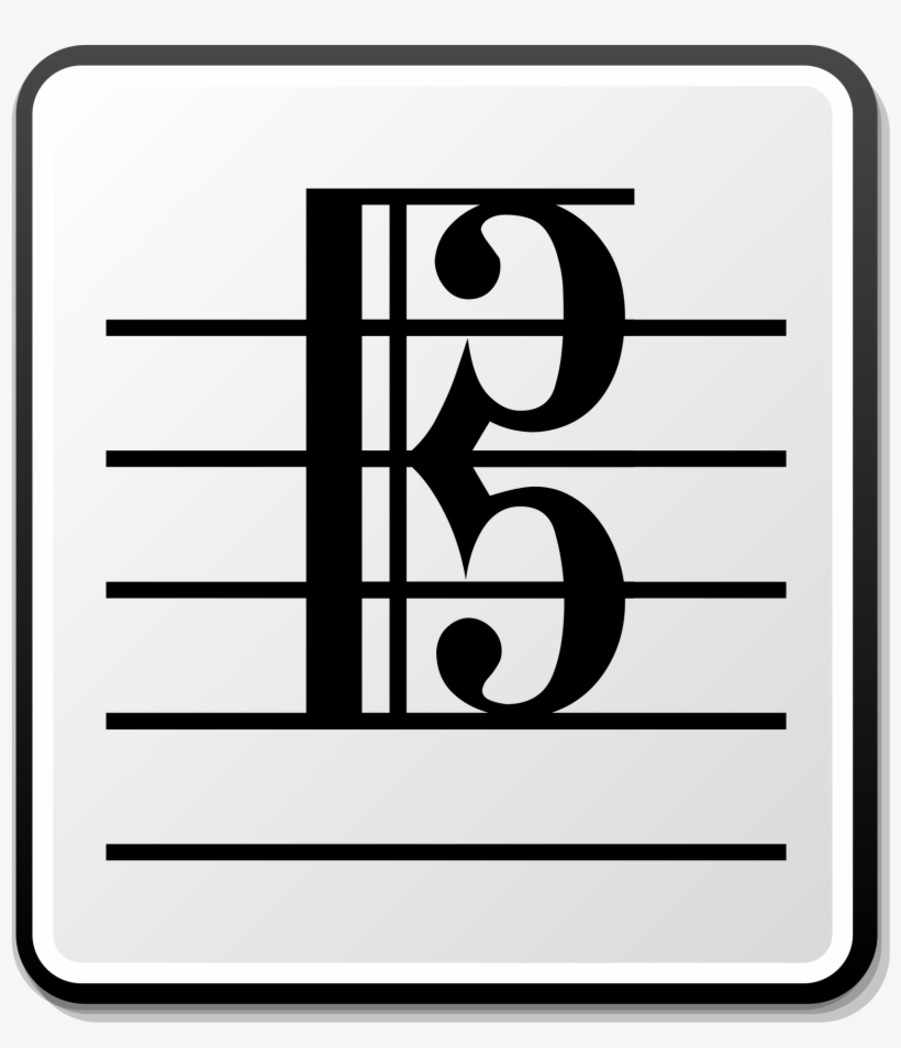 Open - Vocal Tenor Clef Middle C, transparent png