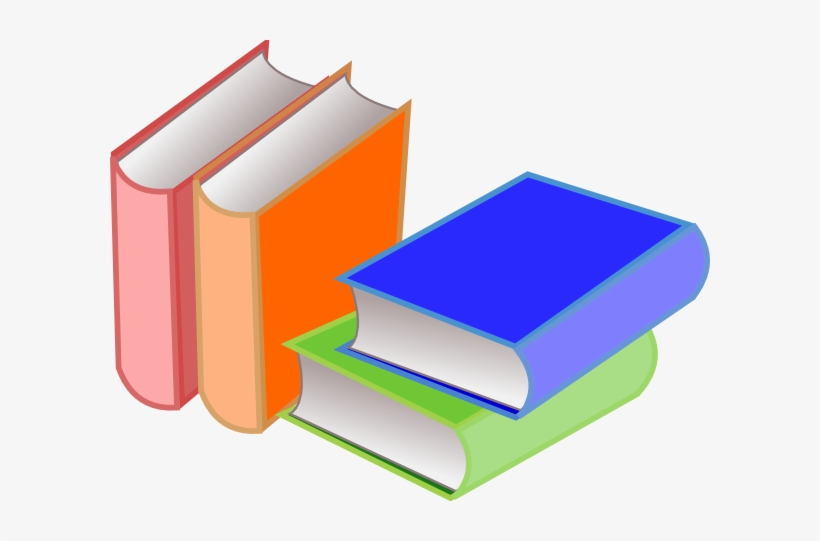 Books Clip Art - 4 Books Clipart - 600x461 PNG Download - PNGkit