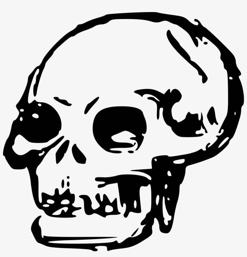 Skull Cartoon Png Free Stock - Skull Clip Art Png, transparent png