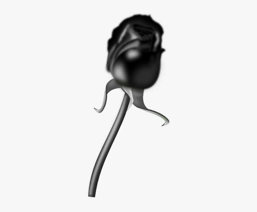 Black Rose Clip Art At Clker - Black Rose Png Transparent, transparent png