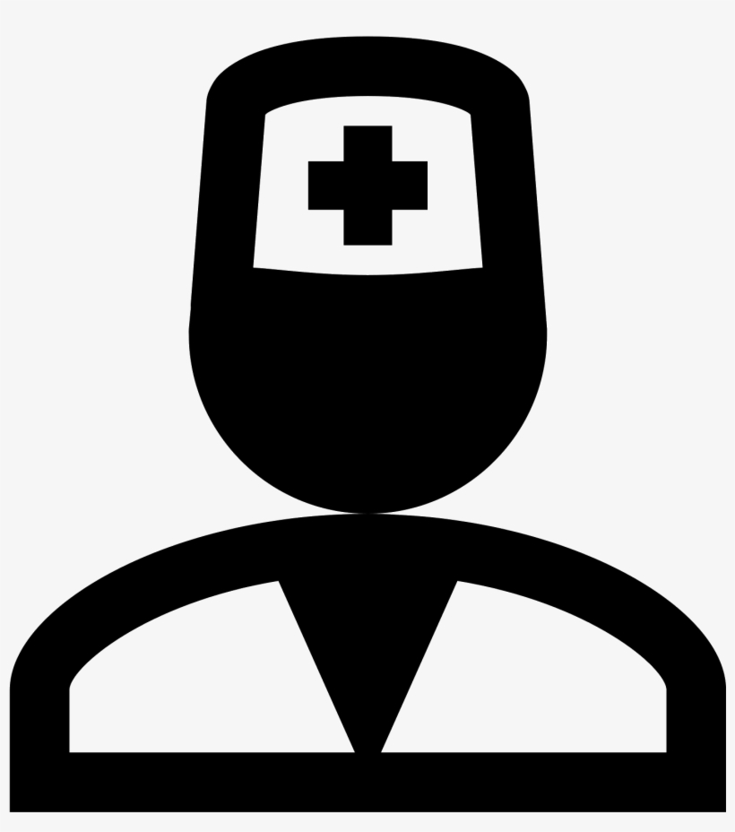 Clip Art Transparent Library Doctor Icon Free Download - Icono Medico Blanco Y Negro, transparent png