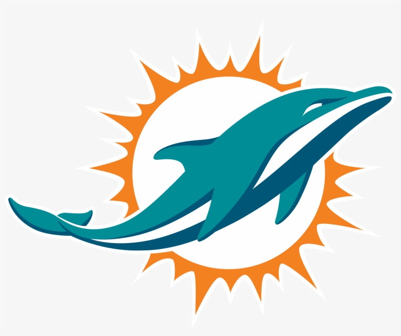 Graphic Transparent Library Dolphins South Florida - Dolphins Logo, transparent png