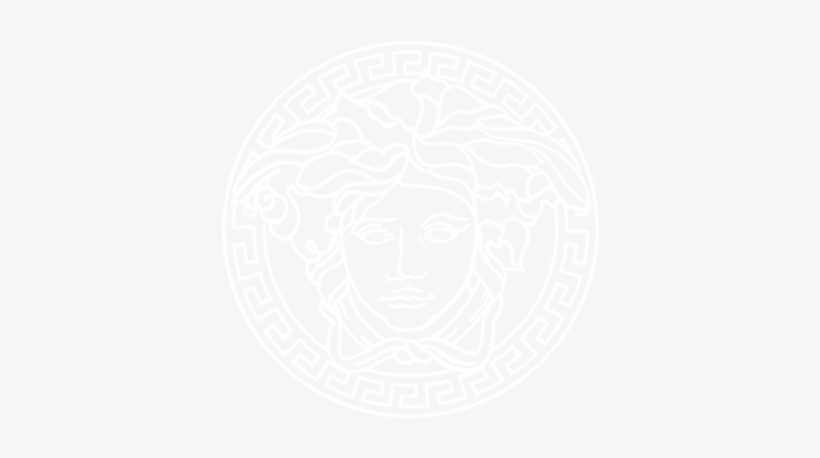 Versace Medus Banner Logo - Versace Logo Black, transparent png