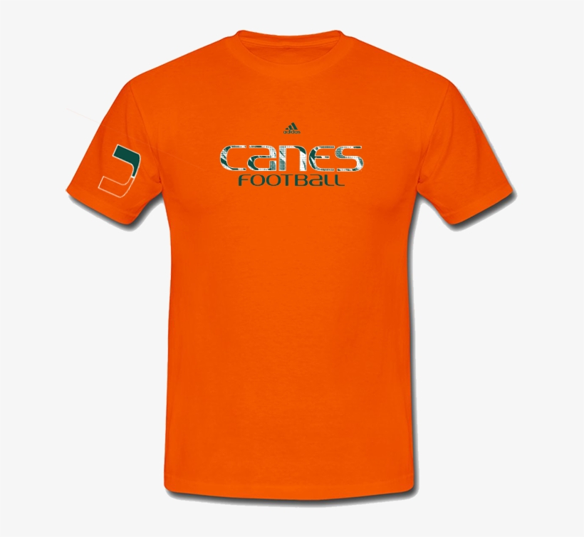 Miami Hurricanes Adidas Canes Football Ultimate T-shirt - T-shirt, transparent png