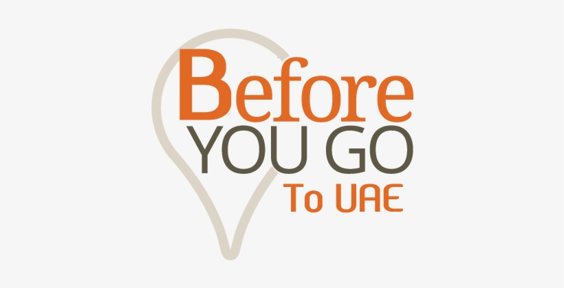 Cropped Before You Go To Uae Logo - Illustration, transparent png