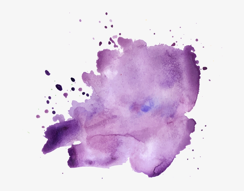 Purple Watercolour Splash For Black Country Women's - Transparent Purple Watercolour, transparent png