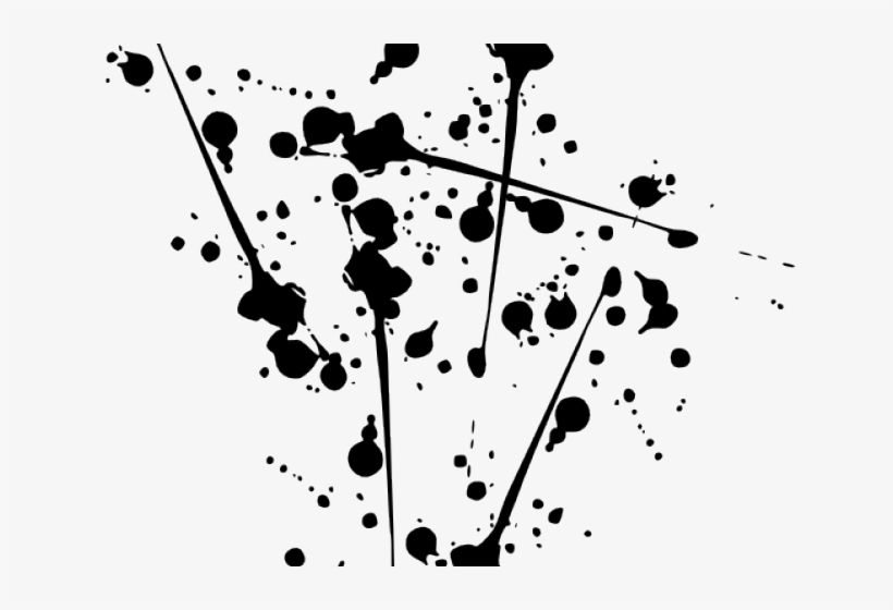 Splatter Clipart Blackpaint - Paint Splatter Free Clip Art - 640x480