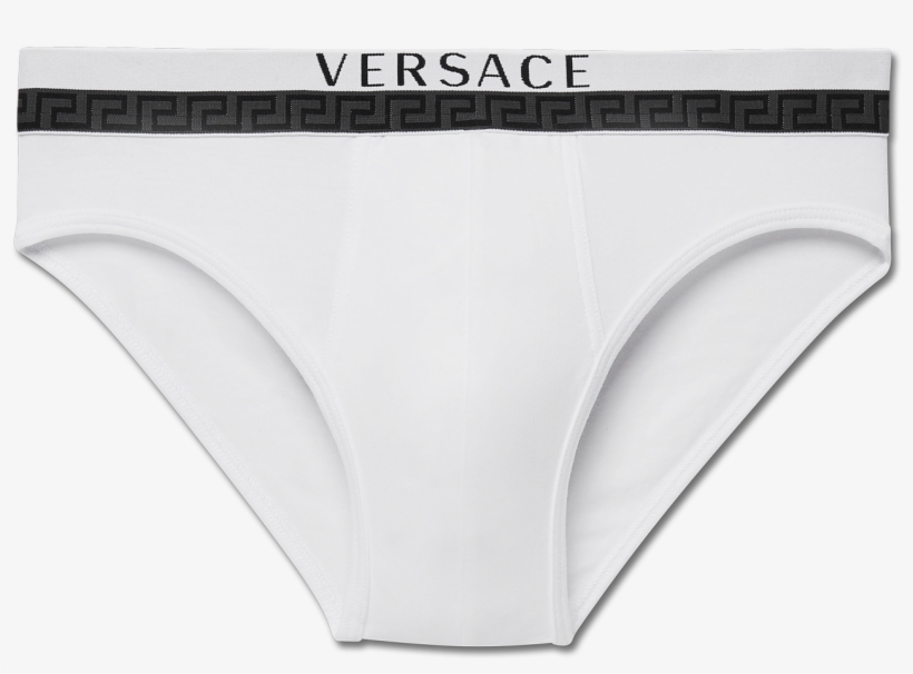 Versace Cotton Briefs With Versace Logo Au10016-ac00058 - Versace, transparent png