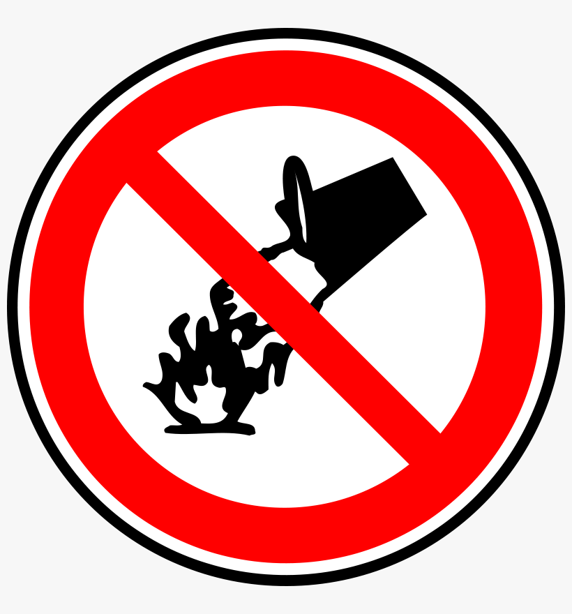 Free Vector Defend Fire With Water Sign Clip Art - Dont Waste Water Sign, transparent png