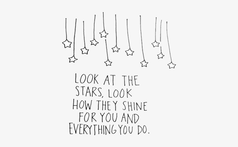 Tumblr - Com - Look At The Stars How They Shine, transparent png