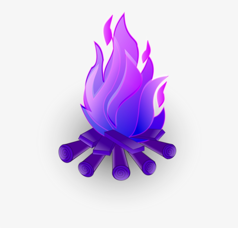Purple Fire Clipart - Pink Fire Clip Art, transparent png