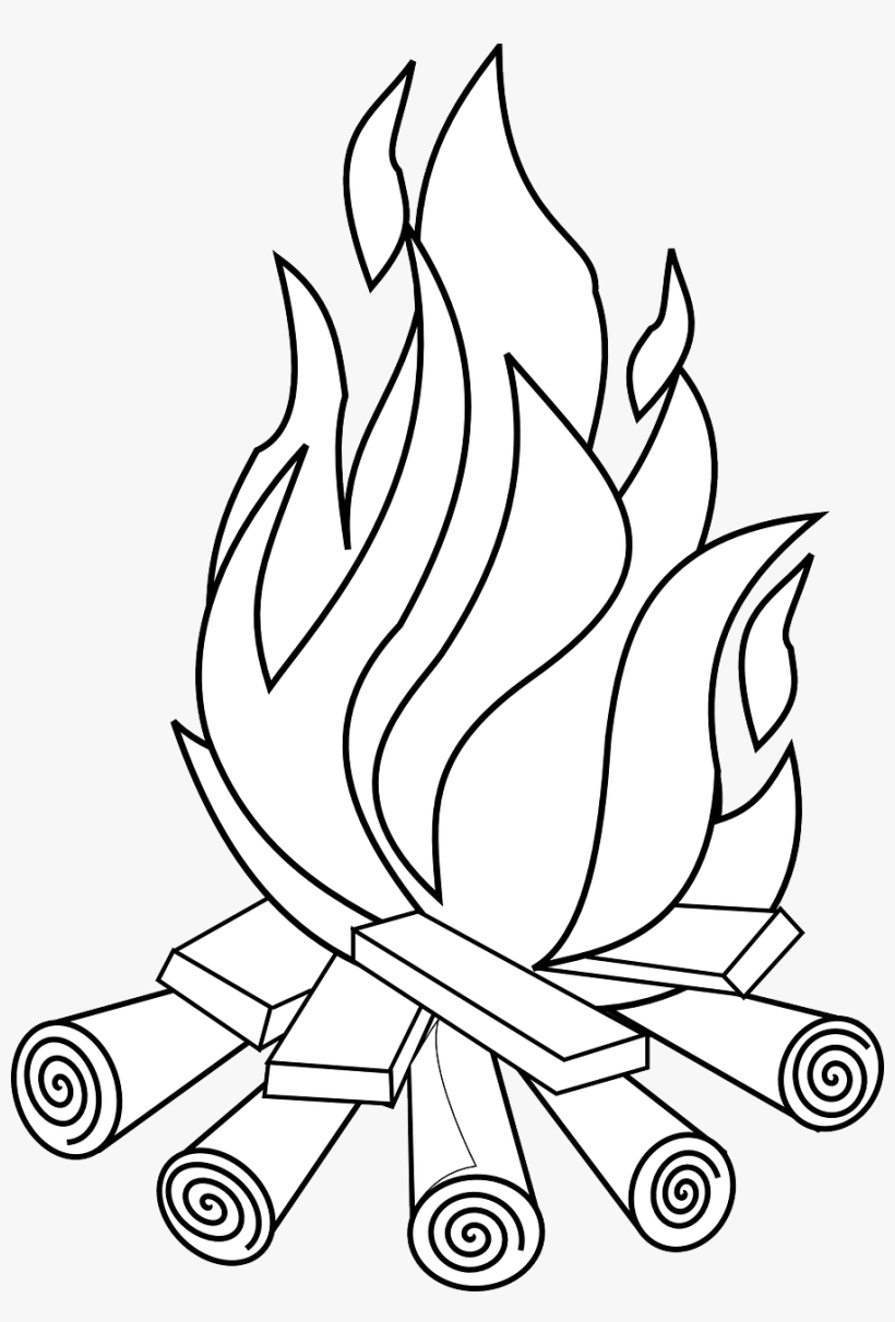 How To Set Use Fire Line Art Svg Vector, transparent png
