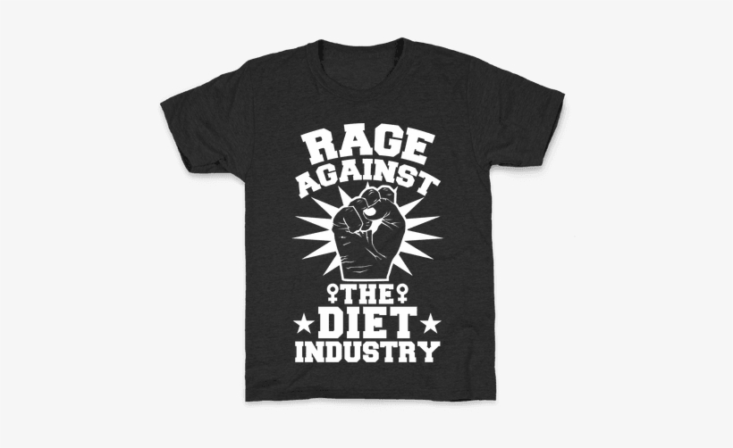 Rage Against The Diet Industry Kids T-shirt - T-shirt, transparent png