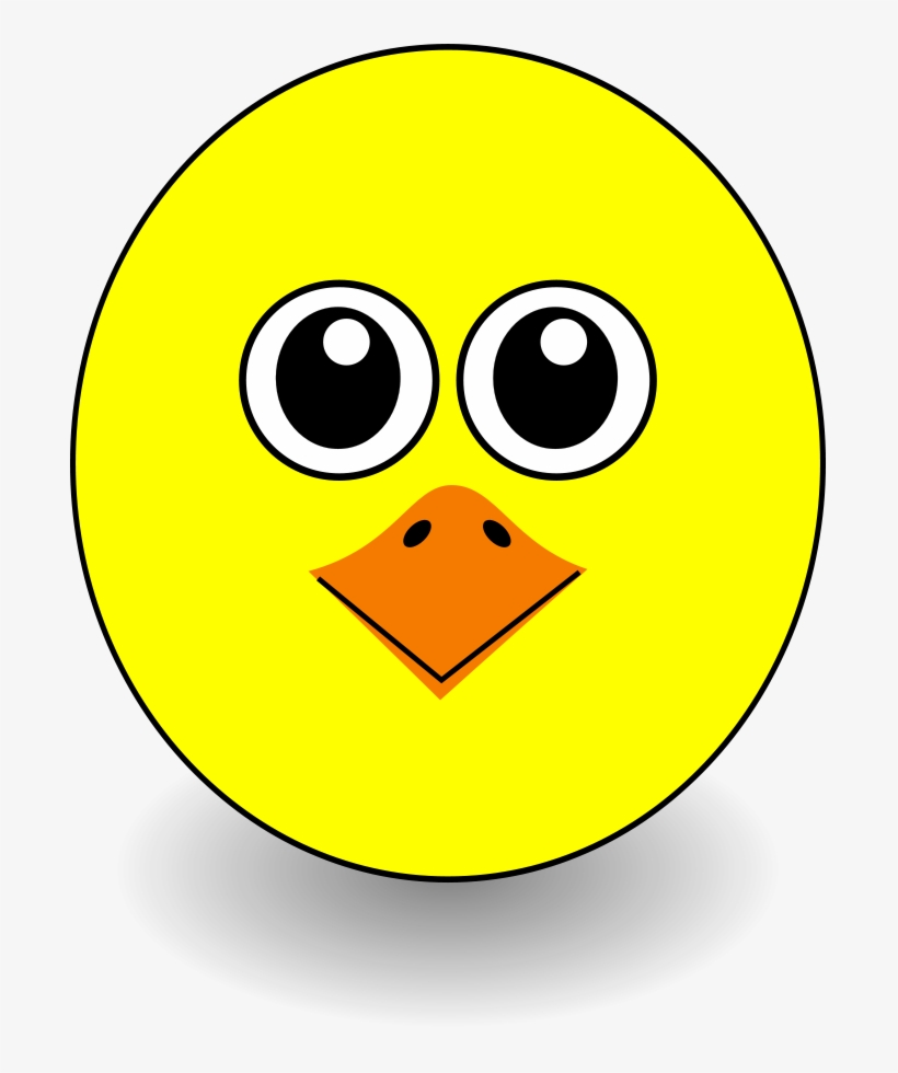 How To Set Use Funny Chick Face Cartoon Svg Vector, transparent png