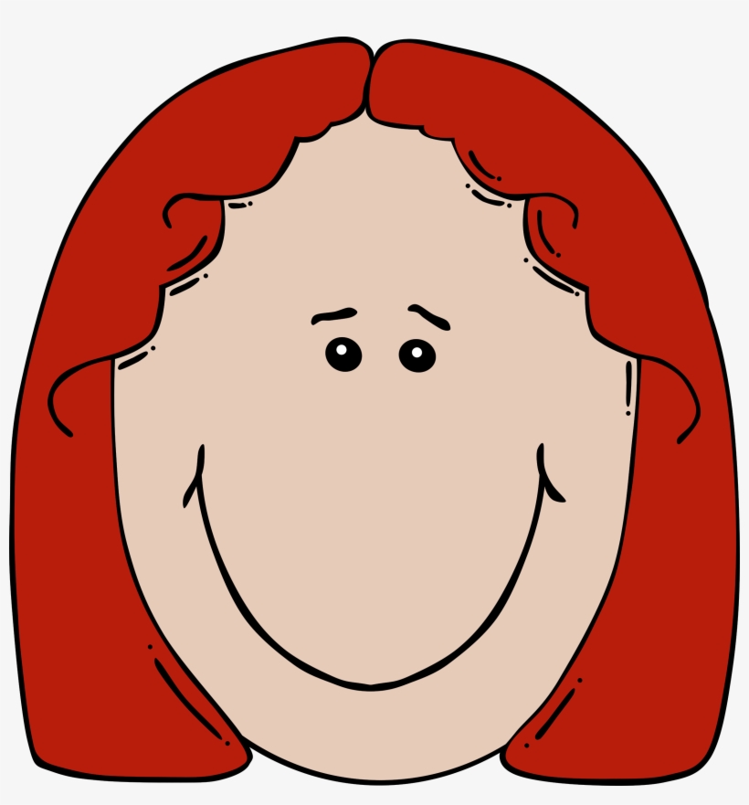 Image Transparent Download Lady Face Cartoon Big Image - Redhead Cartoon With Glasses, transparent png
