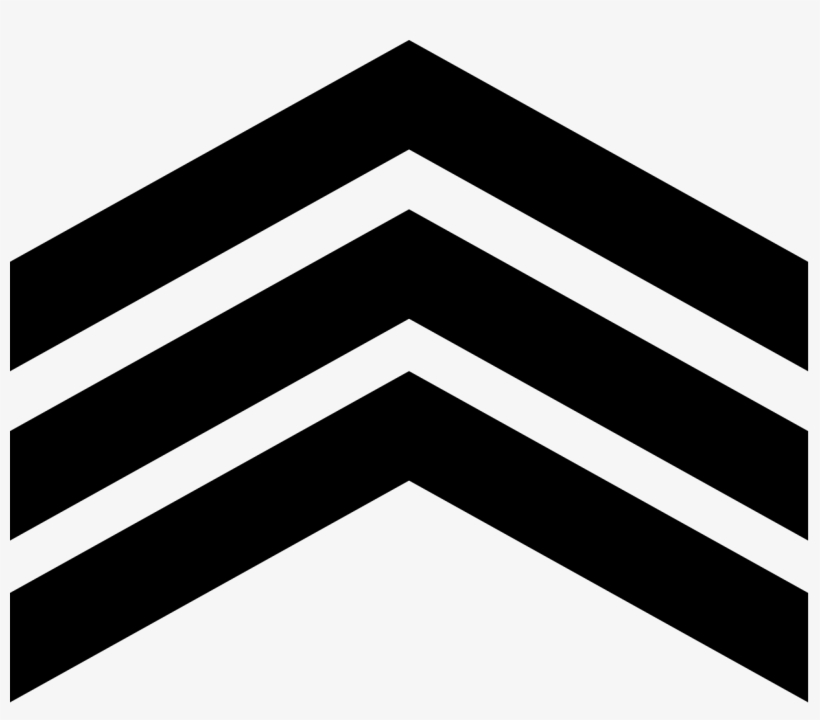 Sergeant Rank Vector Clipart Sergeant Military Rank - Chevron Vector ...