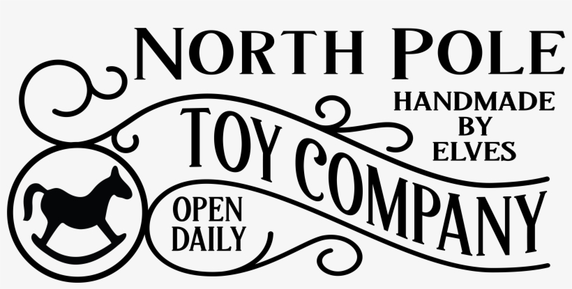 North Pole Toy Company - Calligraphy, transparent png