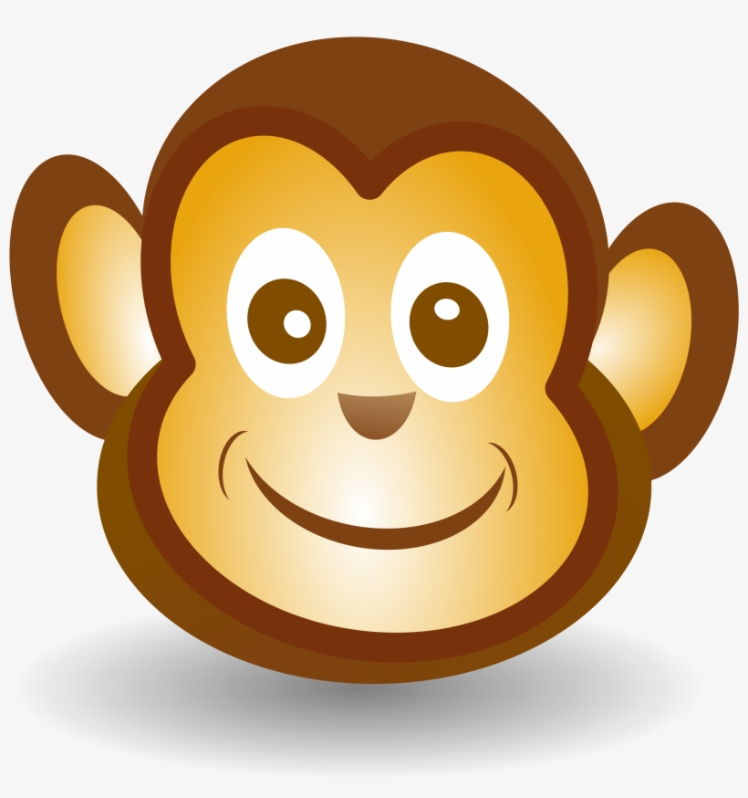 Big Image - Monkey Face Clipart, transparent png
