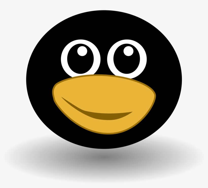 This Free Icons Png Design Of Funny Tux Face, transparent png