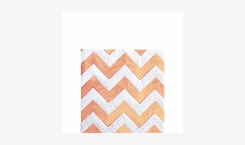 Picture Of Rose Gold Napkins Chevron Pack - Napkin, transparent png
