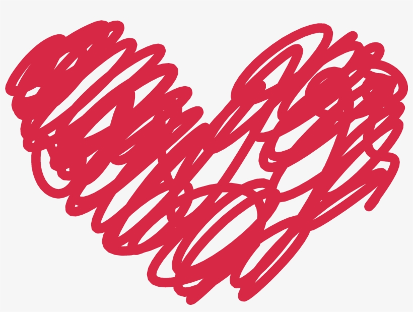 Heart Doodle Png Picture Library - Doodle Heart Clipart, transparent png