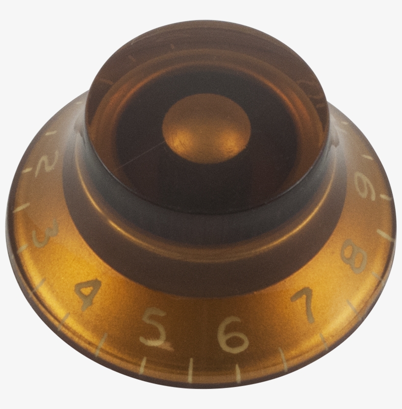 Top Hat, Gibson Style - Knob - Top Hat, Embossed Numbers, Gibson Style - Gold, transparent png
